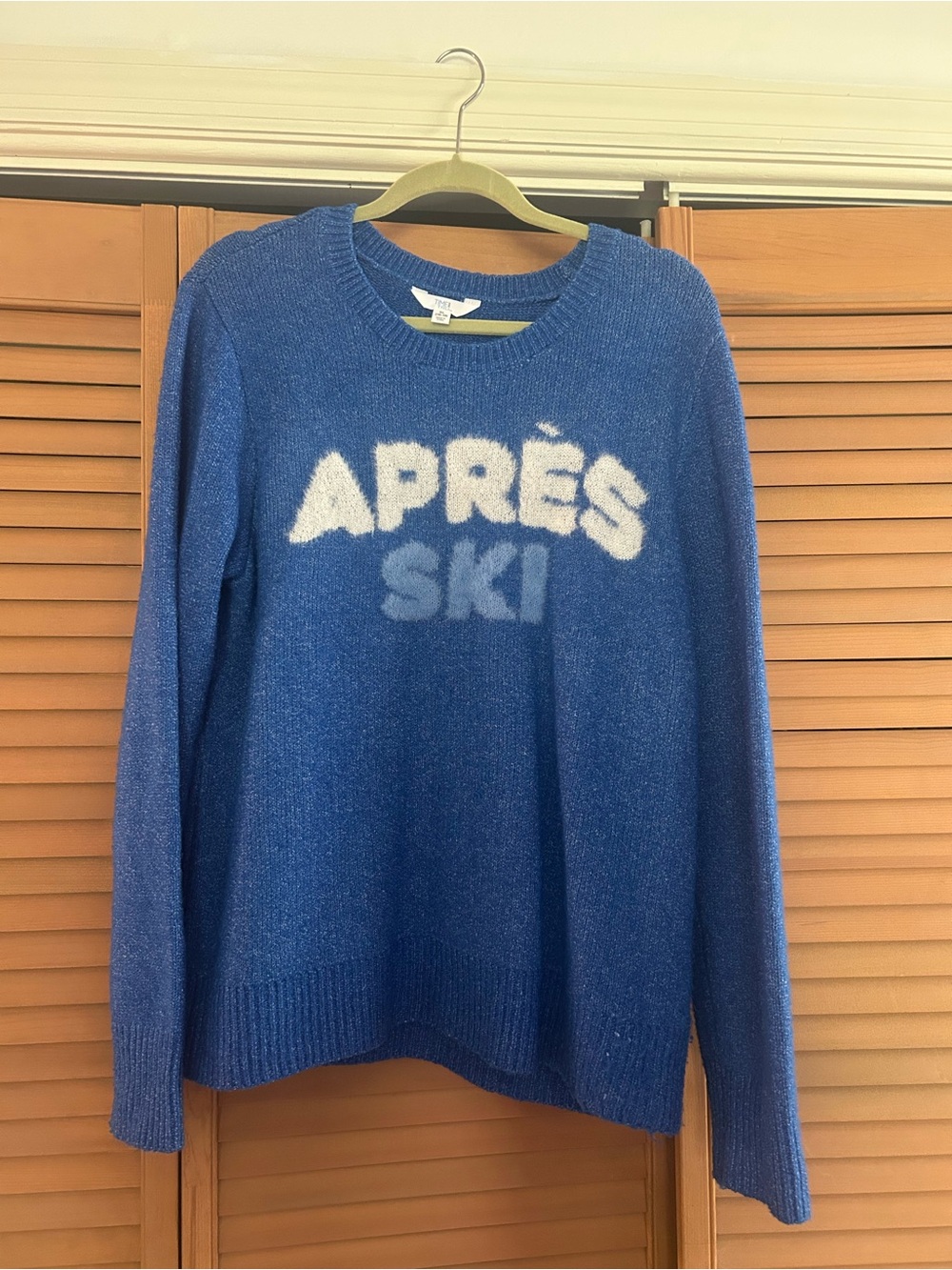 Time and Tru Royal Blue Crewneck Pullover